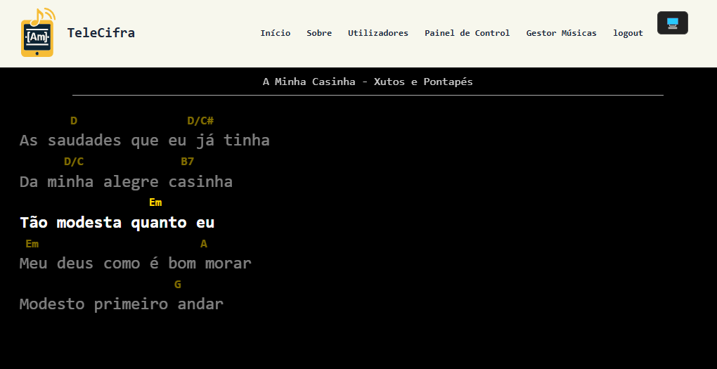 TeleCifra em uso